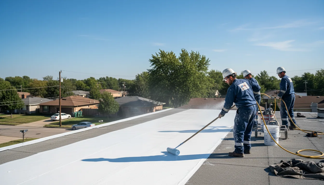 Commercial roof coating in Burnsville, NC near me